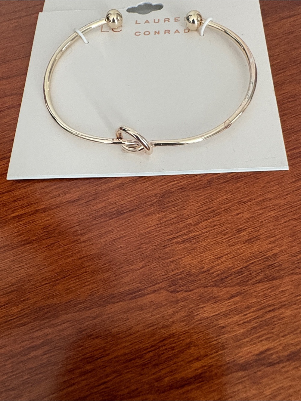 LC Lauren Conrad Gold Open Knot Cuff Bracelet